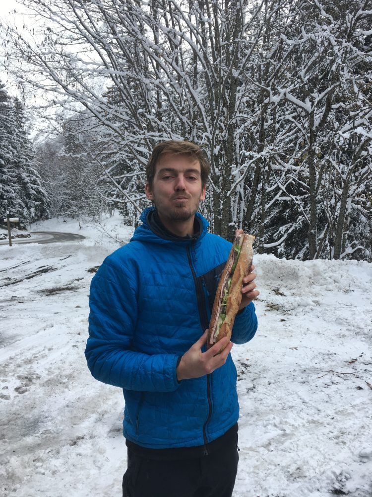 un petit sandwich pour être d'attaque pour la première montée