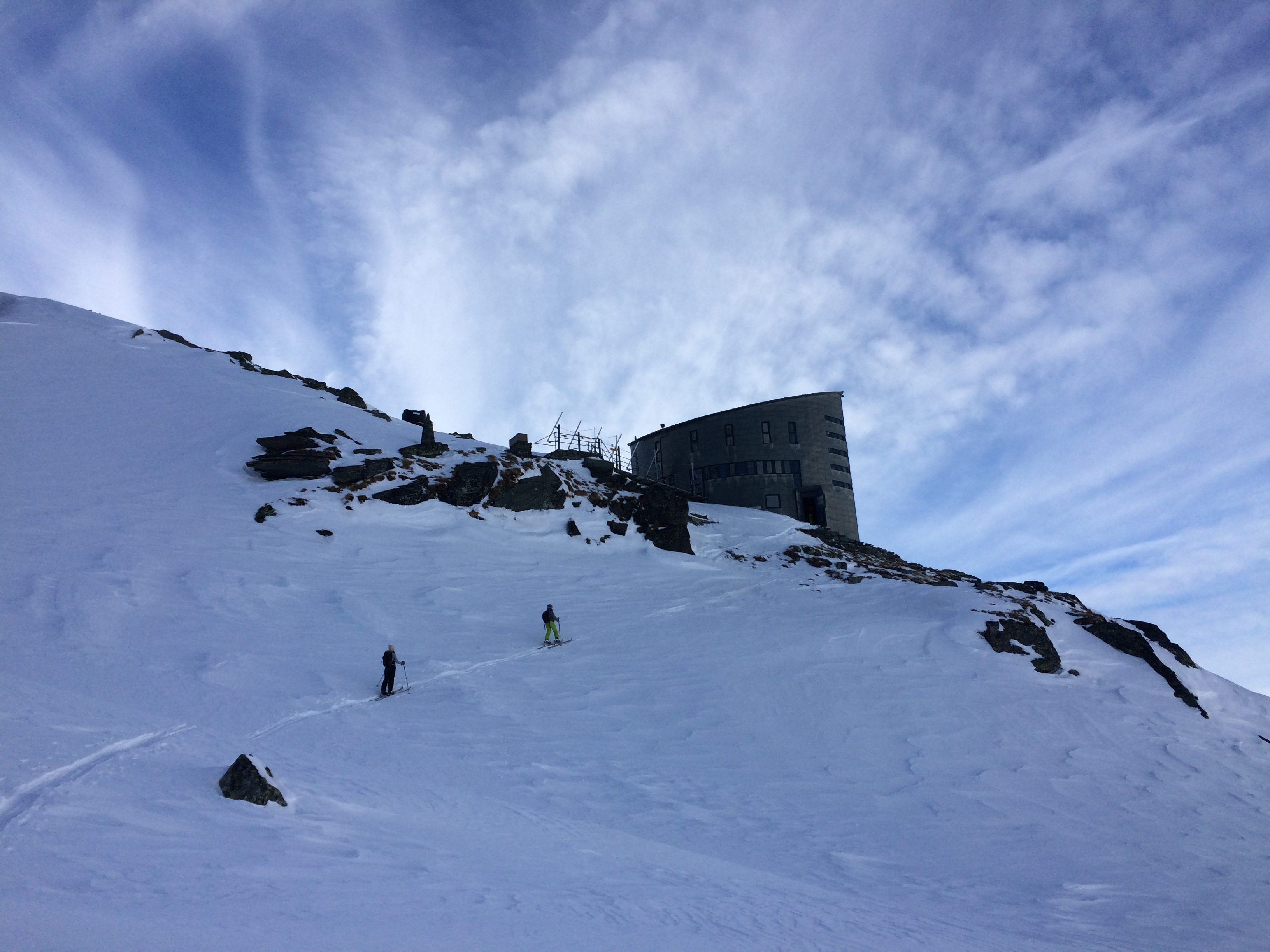 arrivée au refuge du Vélan jour 2